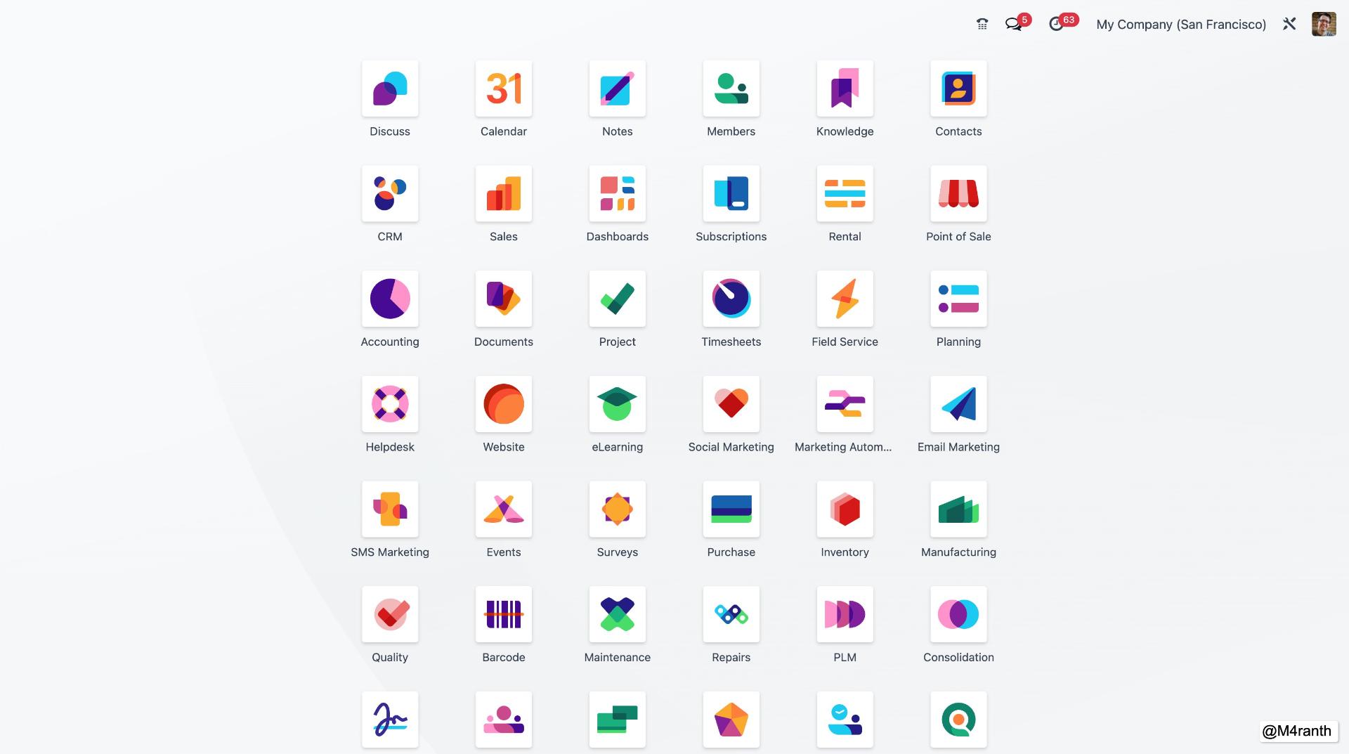 UI/UX mới trong Odoo 17