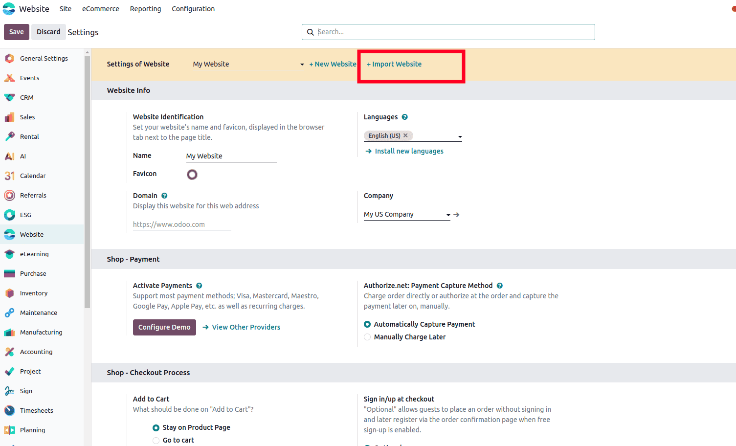 Cách chuyển đổi website bằng cách nhập URL