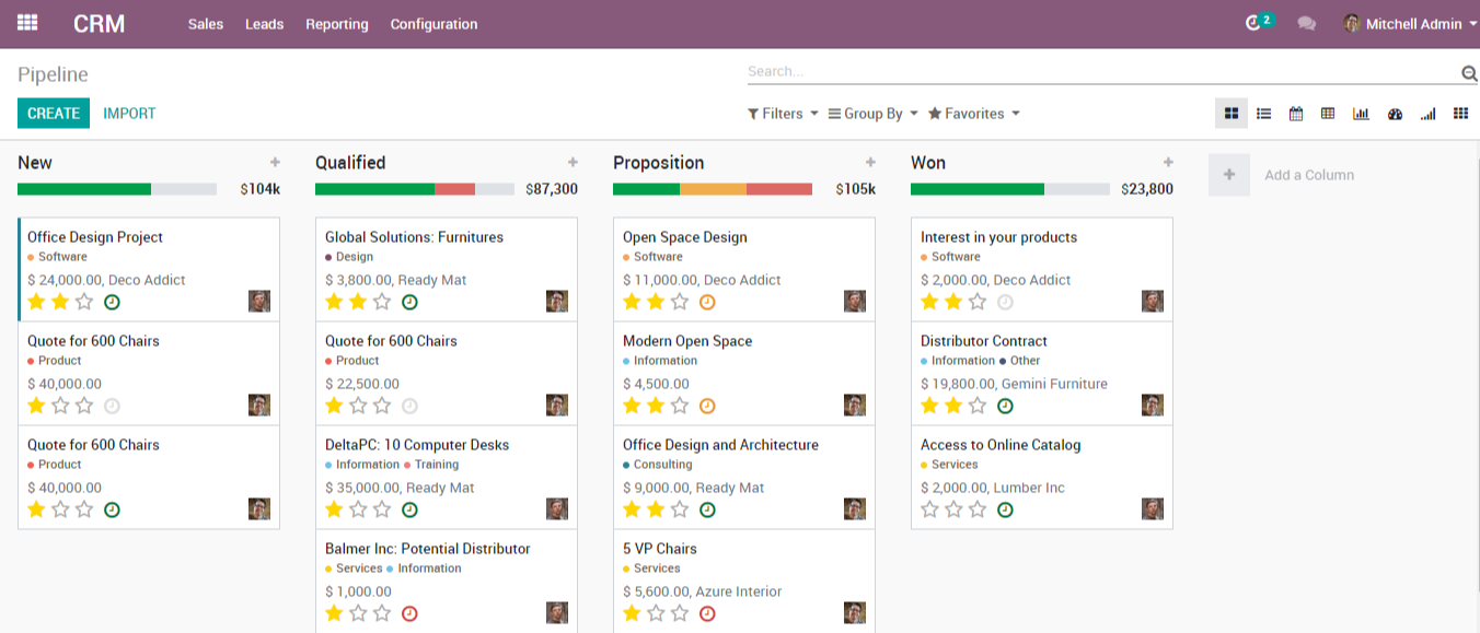<span data-oe-model="blog.post" data-oe-id="203" data-oe-field="content" data-oe-translation-state="to_translate" data-oe-translation-source-sha="41848dcf69782920731e7f5131c7178404da0daaff7ab2bb65b4b7fb07b24536" contenteditable="true">Giao diện Odoo CRM dễ sử dụng với nhân viên bán hàng</span>