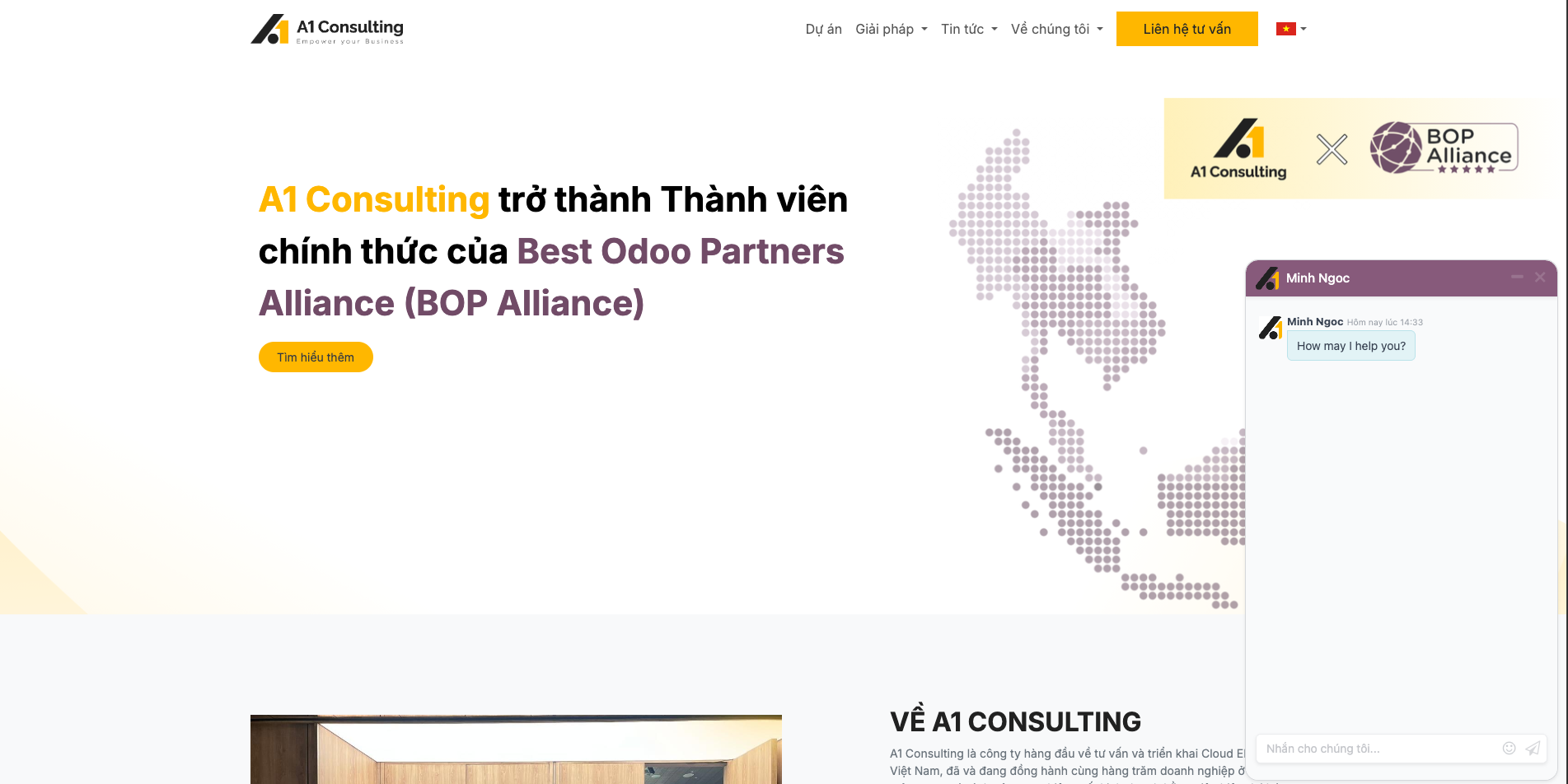 Có thể quan sát góc nhìn của khách bằng chức năng xem trực tiếp trên website